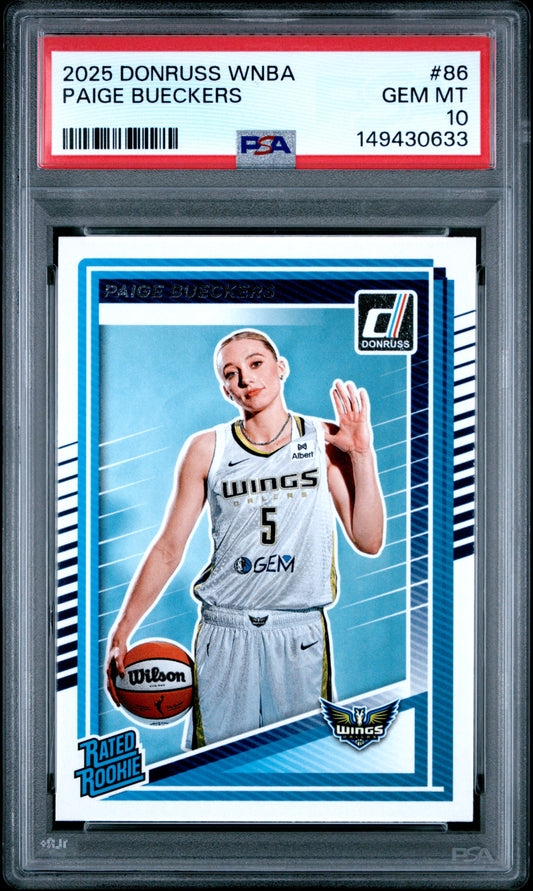 2025 Panini Donruss Wnba #86 Paige Bueckers PSA 10