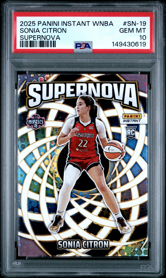 2025 Panini Instant Wnba Supernova #SN-19 Sonia Citron PSA 10