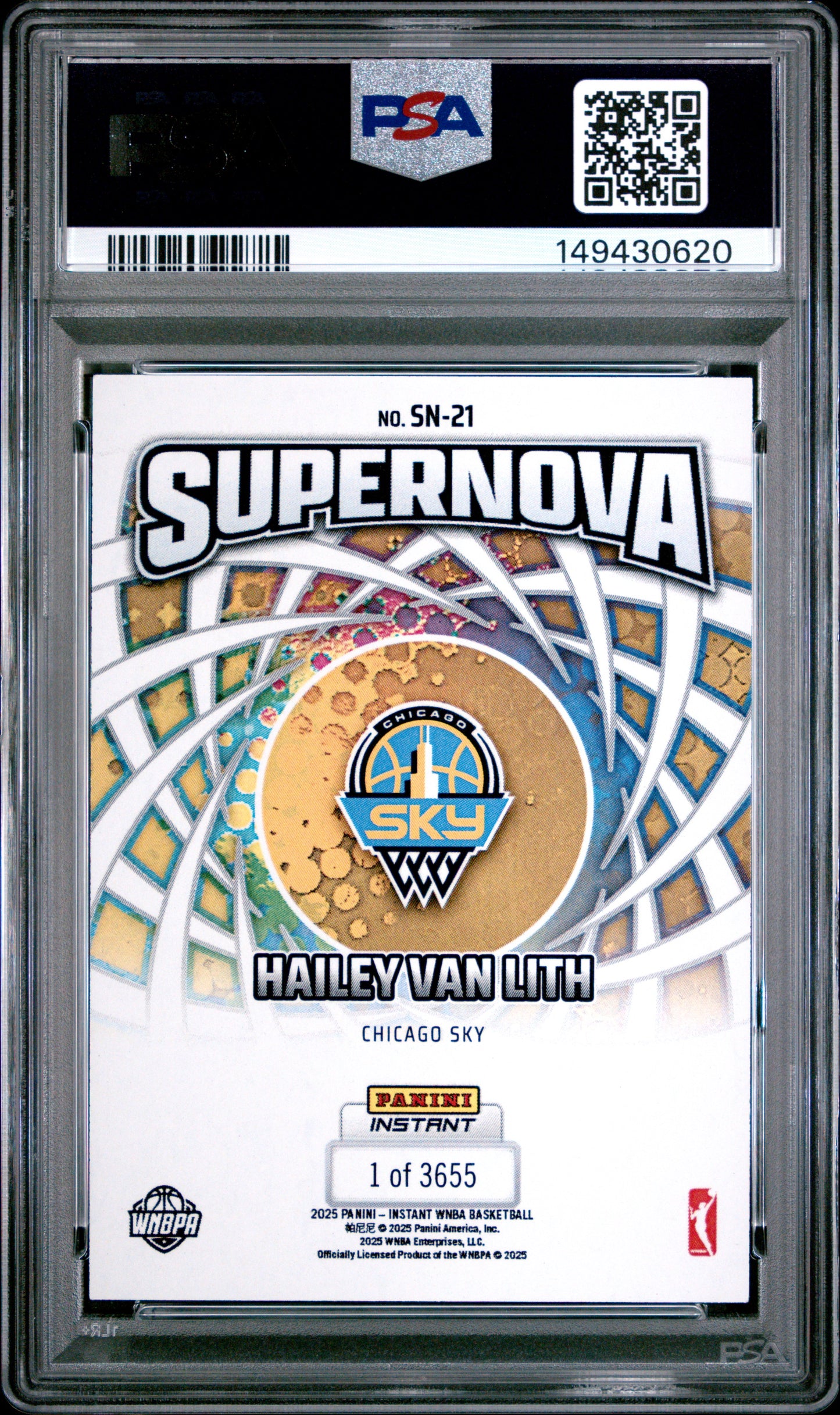 2025 Panini Instant Wnba Supernova #SN-21 Hailey Van Lith PSA 10