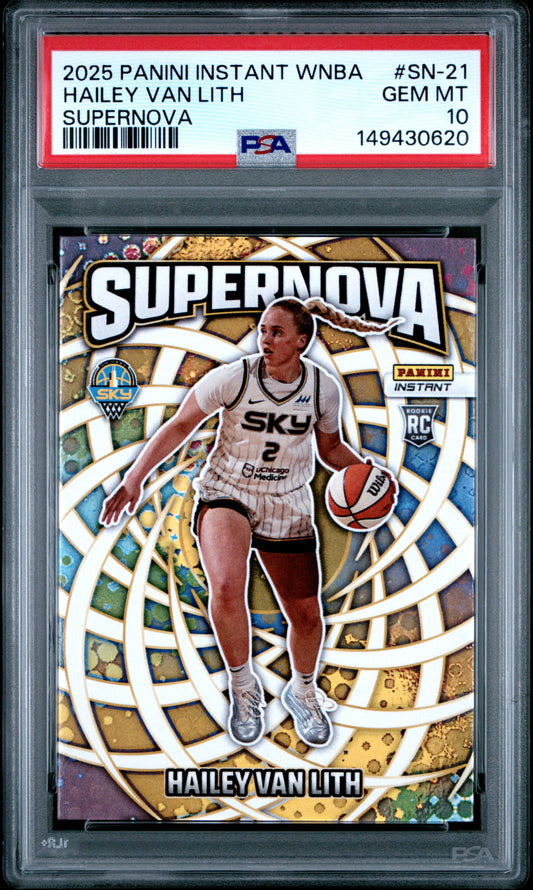 2025 Panini Instant Wnba Supernova #SN-21 Hailey Van Lith PSA 10