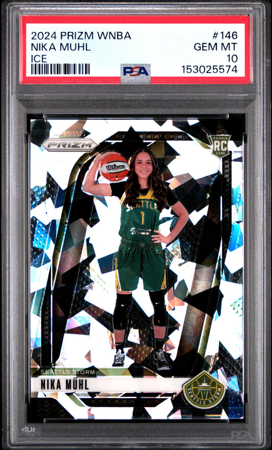 2024 Panini Prizm Wnba #146 Nika Muhl Ice PSA 10