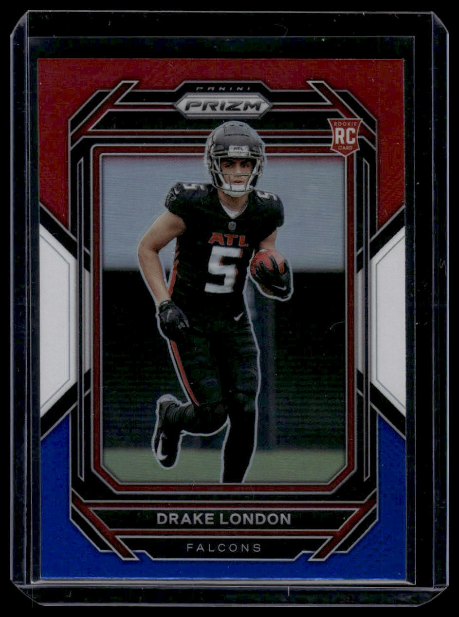 2022 Panini Prizm - Red White and Blue #308 Drake London