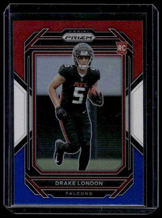 2022 Panini Prizm - Red White and Blue #308 Drake London
