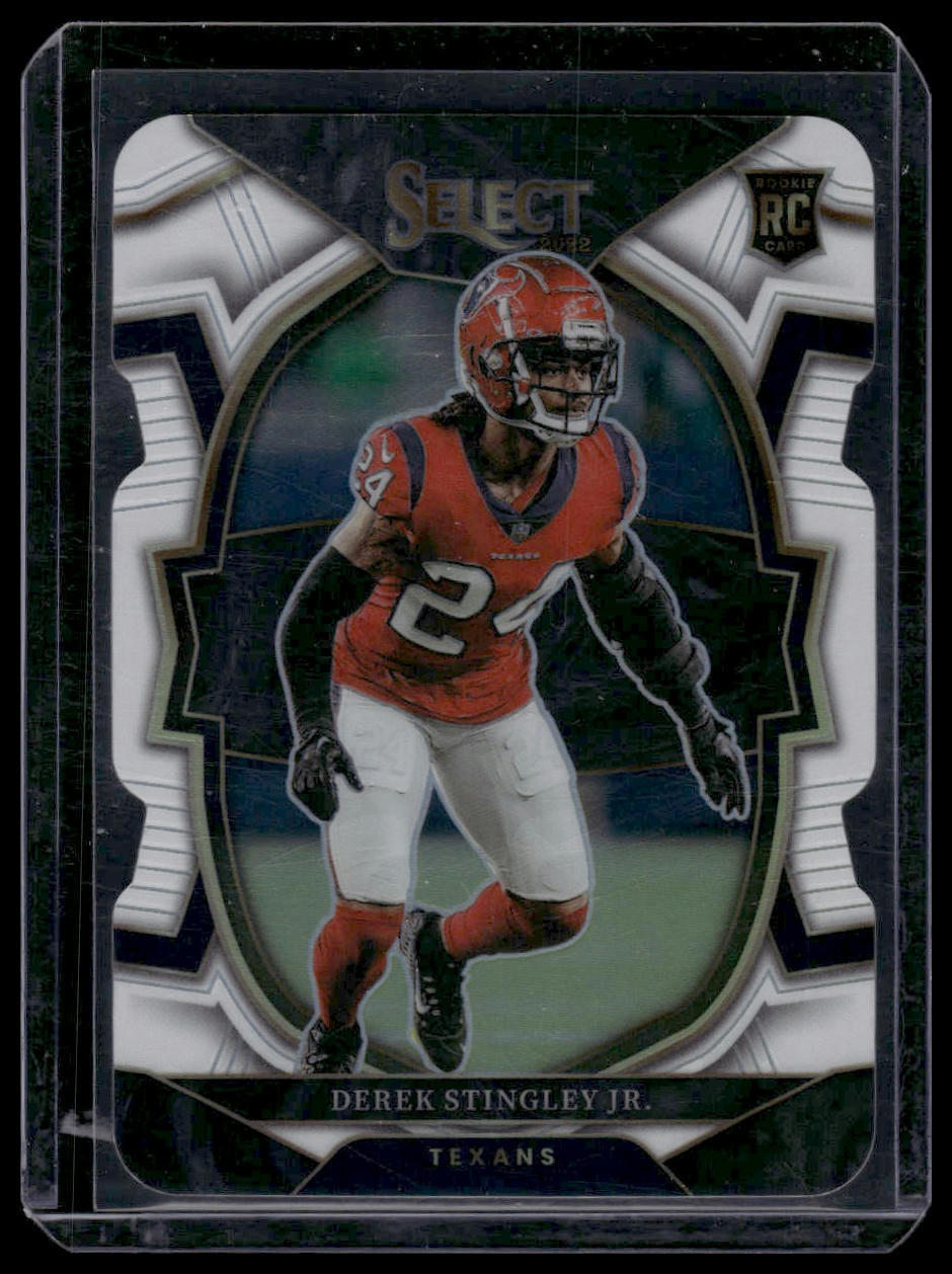 2022 Panini Select #48 Derek Stingley Jr. White Prizm Die Cut #/99