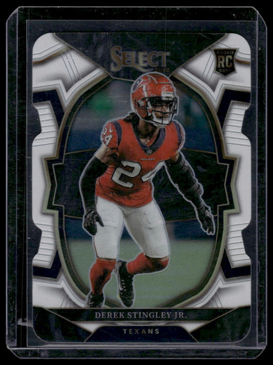 2022 Panini Select #48 Derek Stingley Jr. White Prizm Die Cut #/99