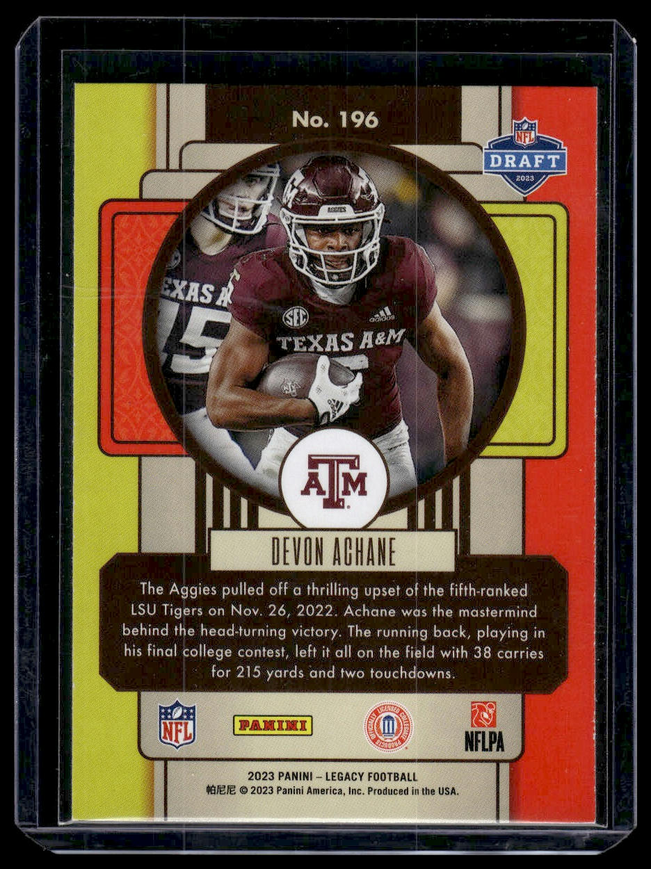 2023 Panini Legacy #196 De'Von Achane