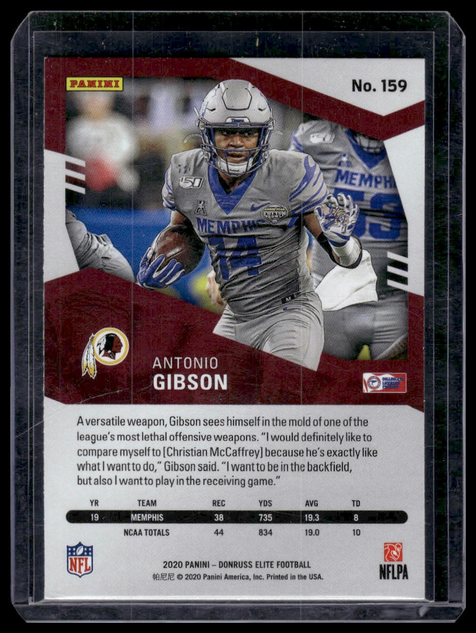 2020 Donruss Elite #159 Antonio Gibson Pink