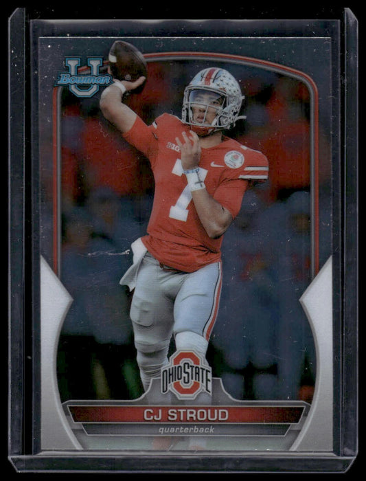 2022 Bowman University Chrome #100 C.J. Stroud