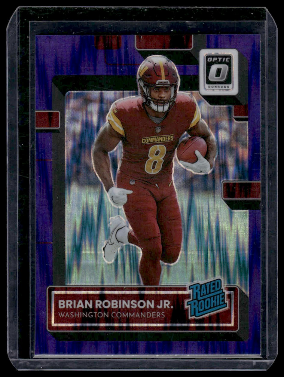 2022 Donruss Optic #227 Brian Robinson Jr. Purple Shock
