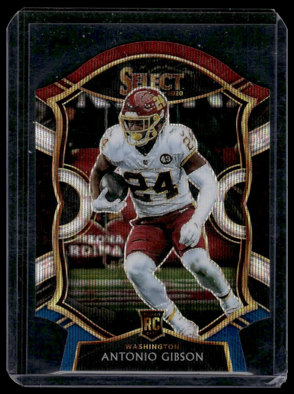 2020 Panini Select #72 Antonio Gibson Tri-Color Prizm Die Cut