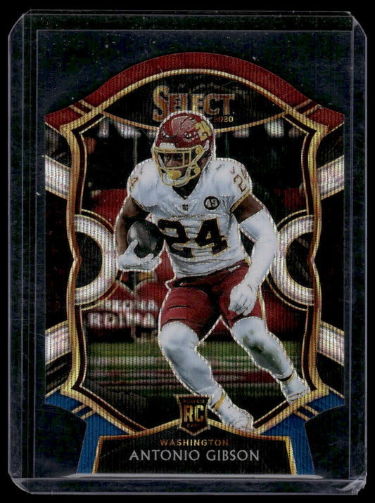 2020 Panini Select #72 Antonio Gibson Tri-Color Prizm Die Cut
