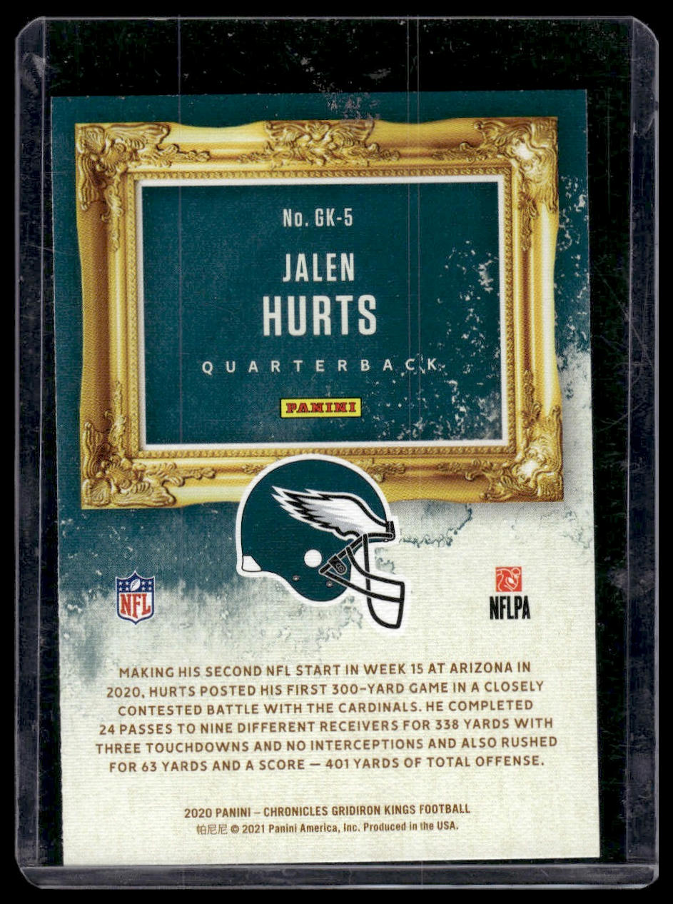 2020 Panini Chronicles #GK-5 Jalen Hurts Gridiron Kings