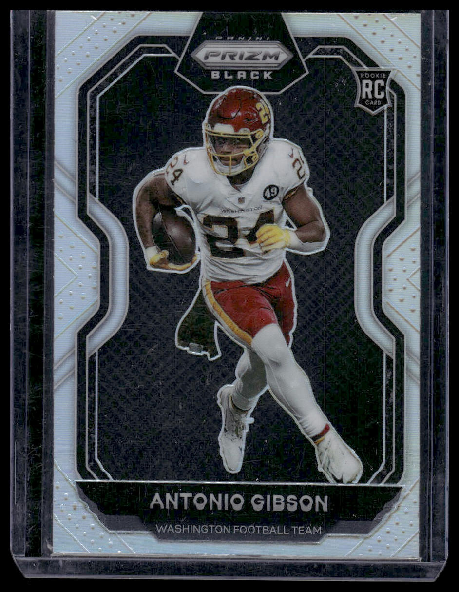 2020 Panini Chronicles #PB-18 Antonio Gibson Prizm Black Silver