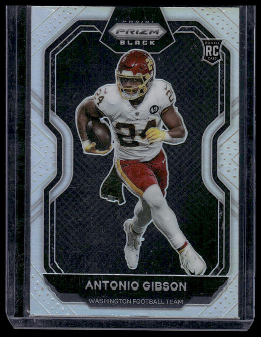 2020 Panini Chronicles #PB-18 Antonio Gibson Prizm Black Silver