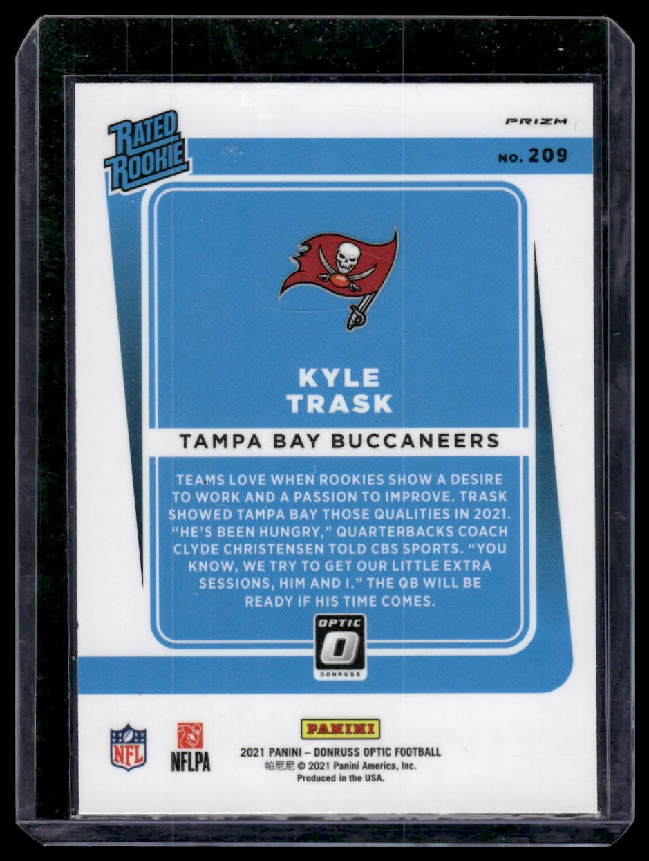 2021 Donruss Optic #209 Kyle Trask Blue Scope