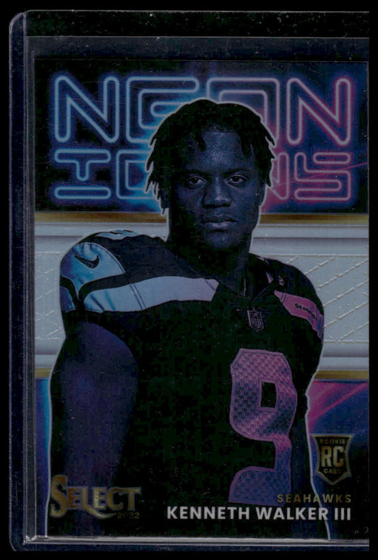 2022 Panini Select #NI-17 Kenneth Walker III Neon Icons