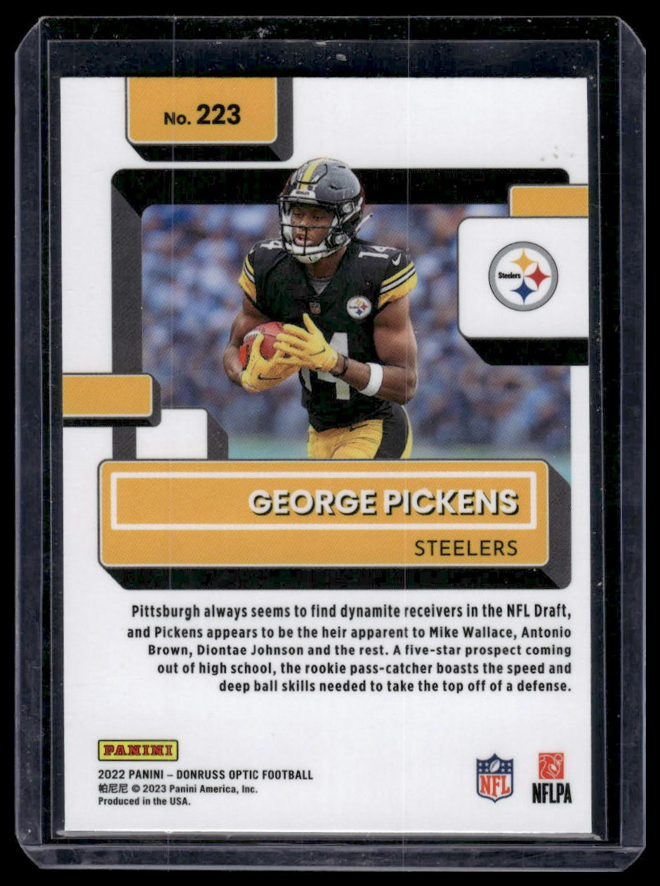 2022 Donruss Optic #223 George Pickens
