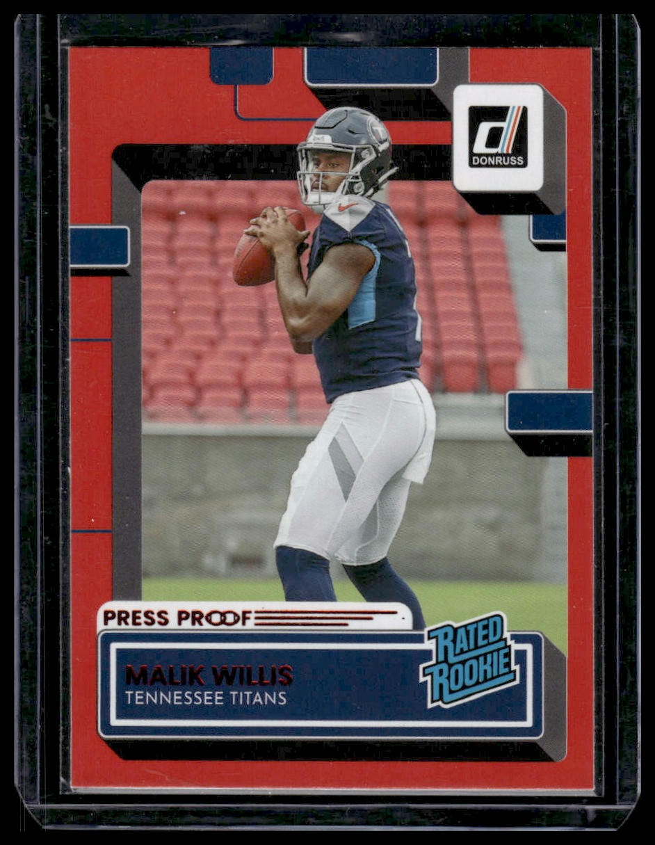 2022 Donruss #303 Malik Willis Red Press Proof
