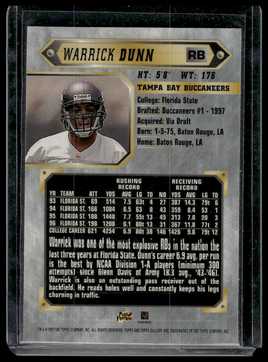 1997 Topps Gallery #10 Warrick Dunn
