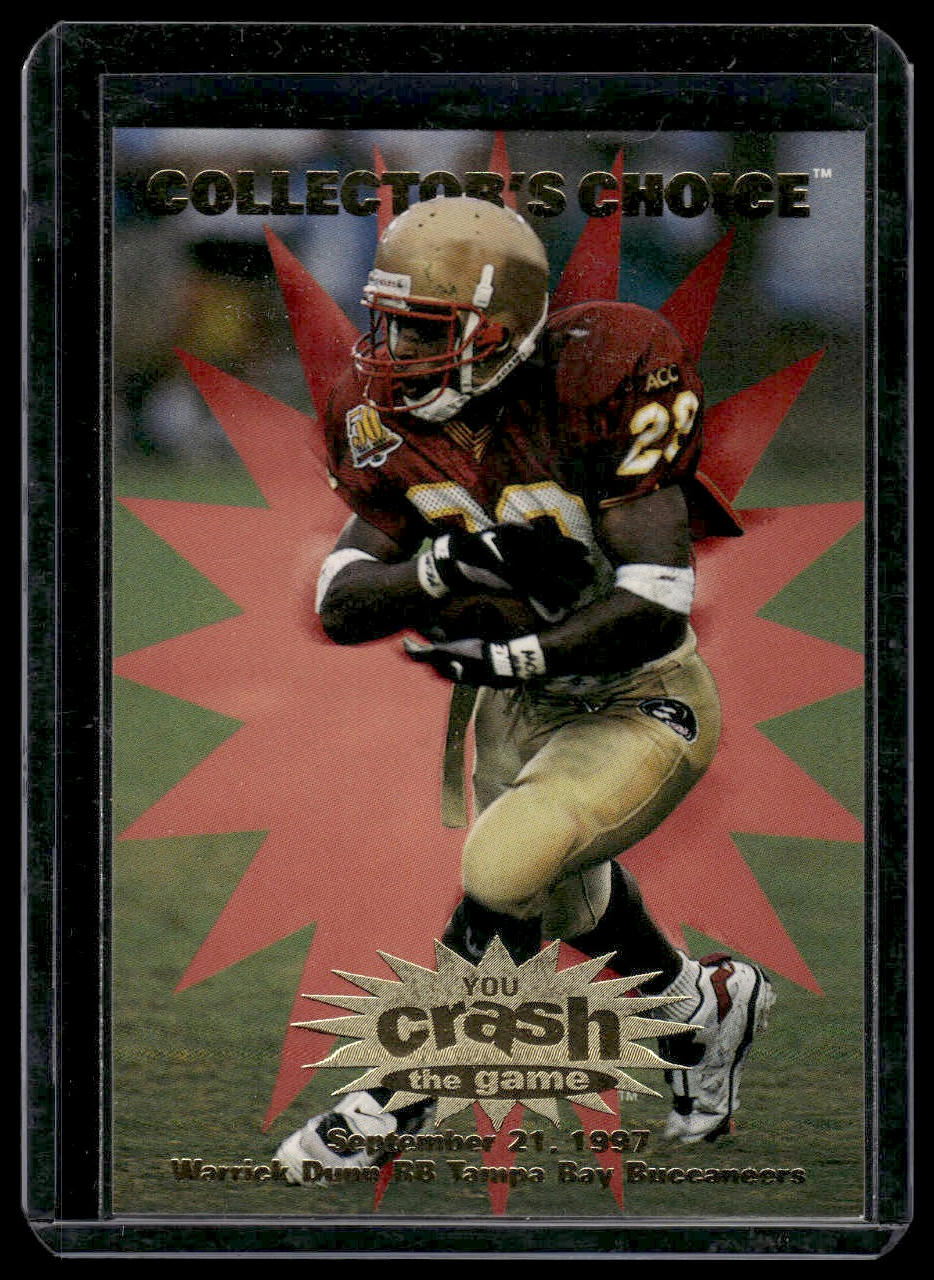 1997 Collector's Choice #C30a Warrick Dunn You Crash the Game September 21 1997