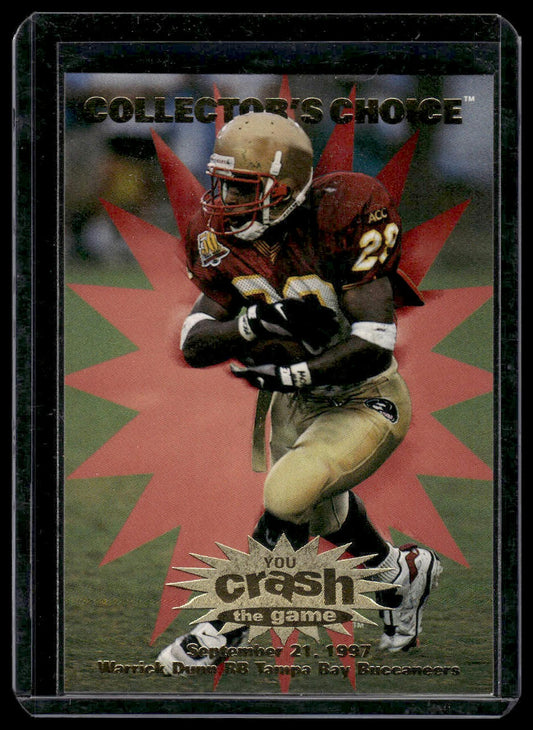 1997 Collector's Choice #C30a Warrick Dunn You Crash the Game September 21 1997