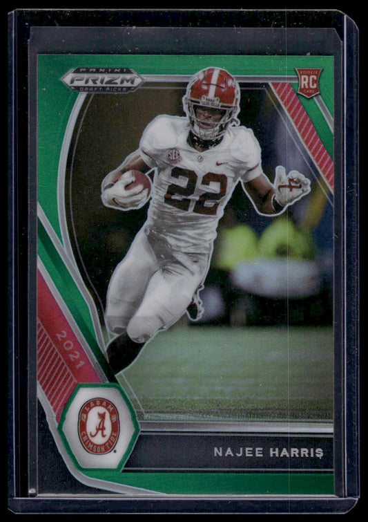 2021 Panini Prizm Draft Picks Collegiate #102 Najee Harris Red White and Blue