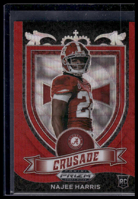 2021 Panini Prizm Draft Picks Collegiate #172 Najee Harris Red Wave