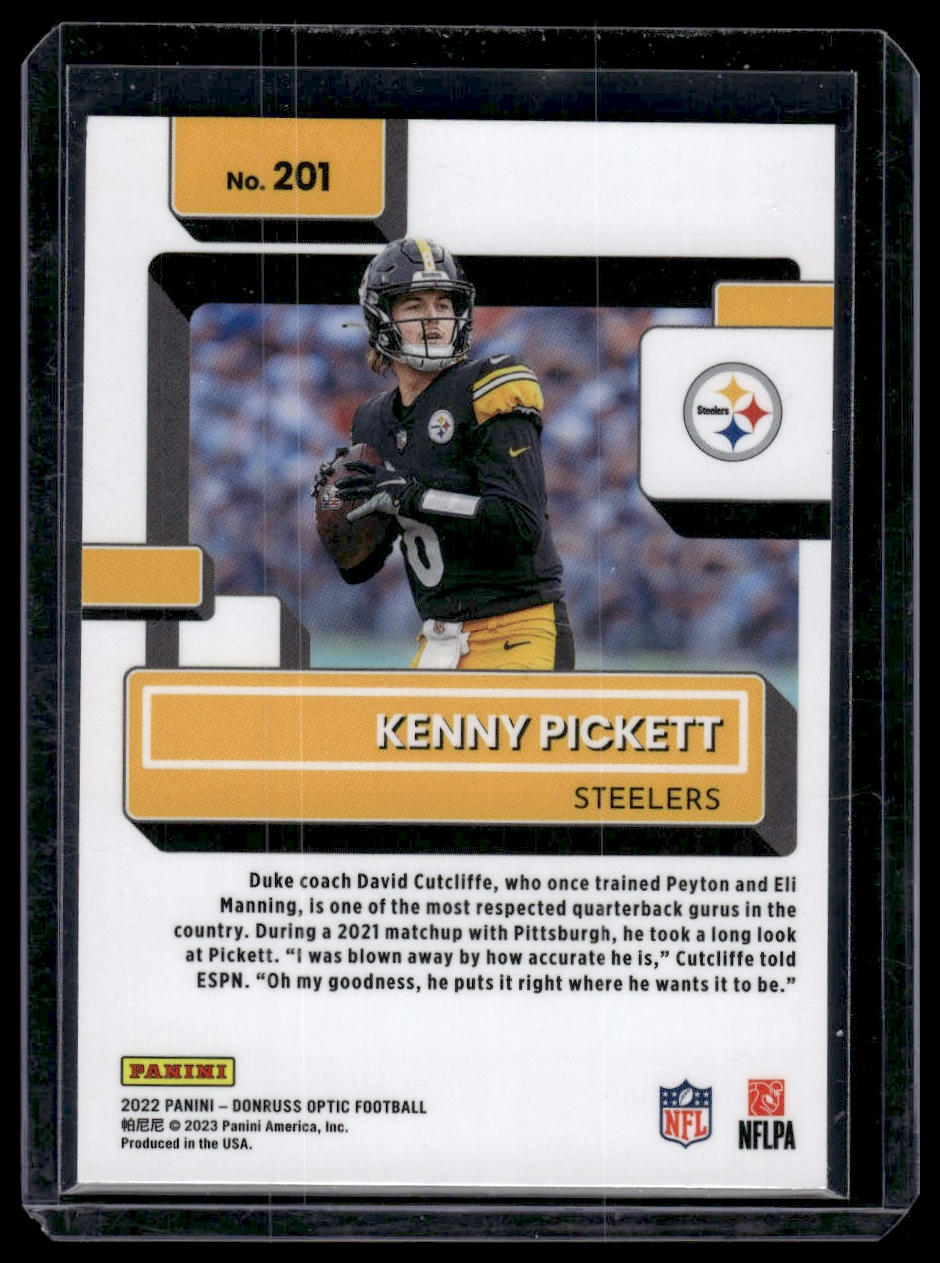 2022 Donruss Optic #201 Kenny Pickett