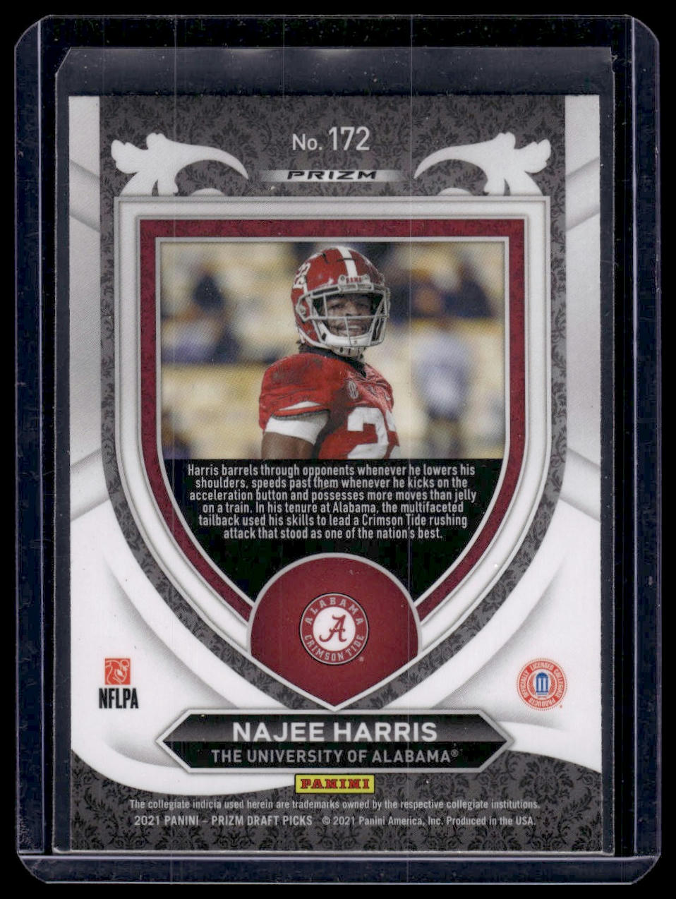 2021 Panini Prizm Draft Picks Collegiate #172 Najee Harris Green