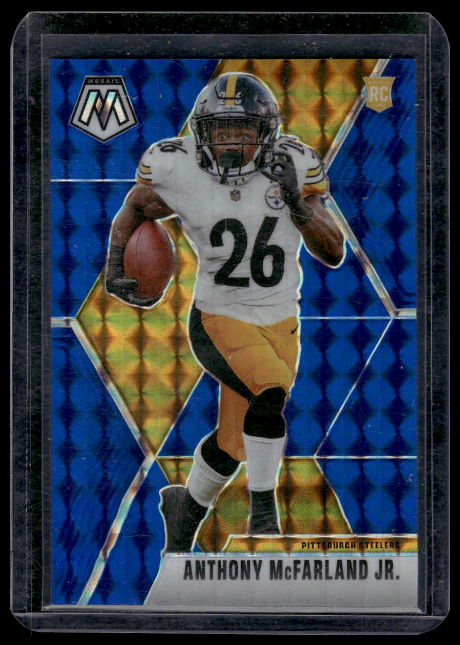 2020 Panini Mosaic #237 Anthony McFarland Jr. Prizm Blue #/99