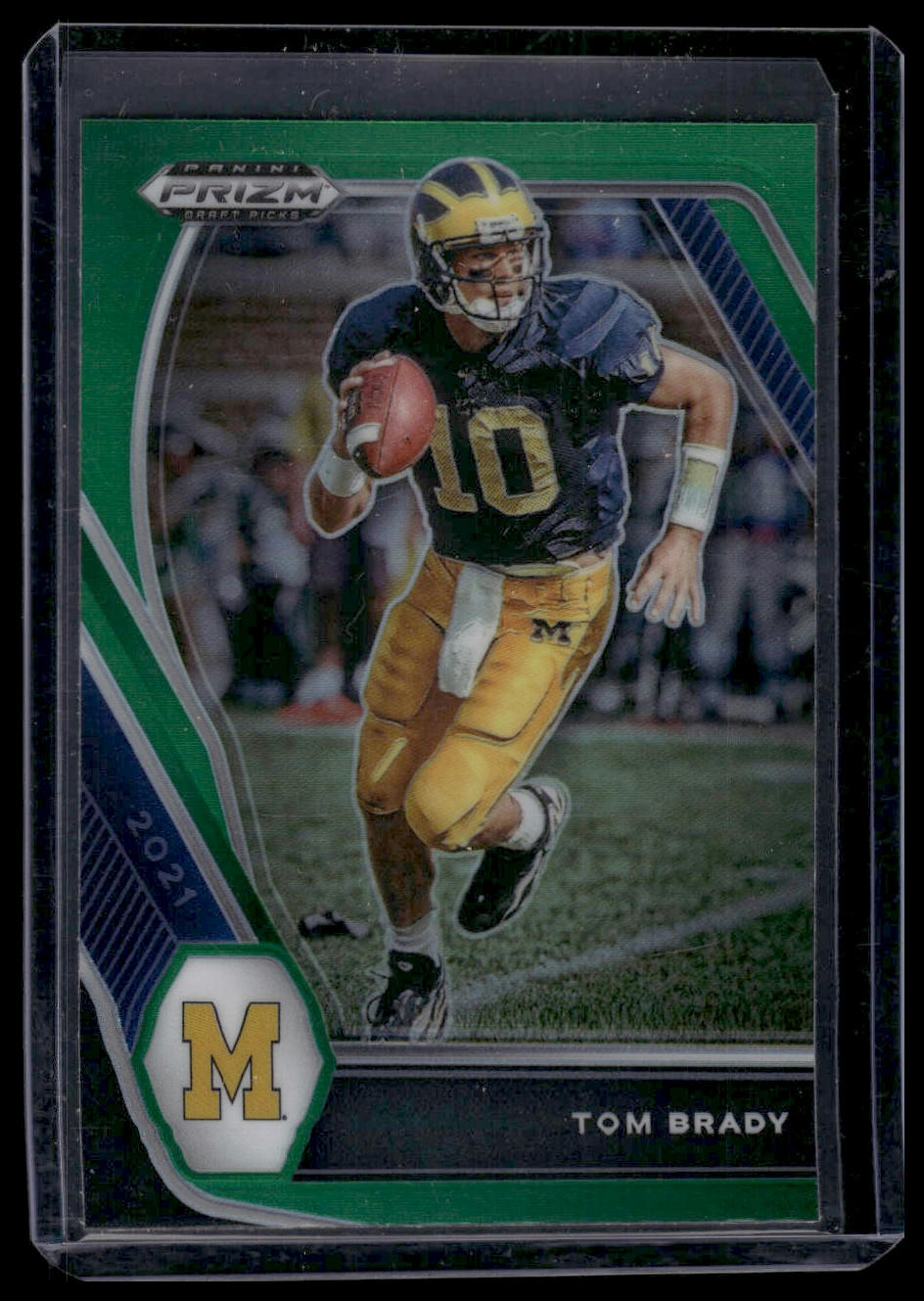 2021 Panini Prizm Draft Picks Collegiate #6 Tom Brady Green