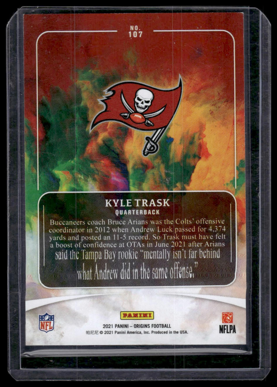 2021 Panini Origins #107 Kyle Trask Red #/299