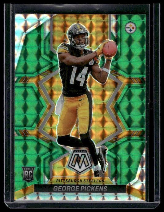 2022 Panini Mosaic #318 George Pickens Mosaic Green