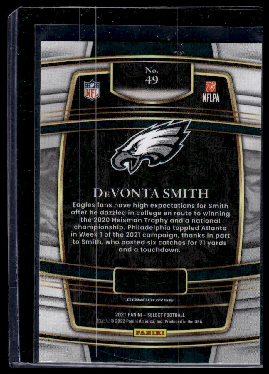 2021 Panini Select #49 DeVonta Smith