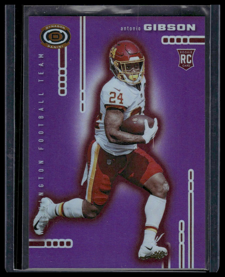 2020 Panini Chronicles #D-18 Antonio Gibson Dynagon Rookies Purple #/125