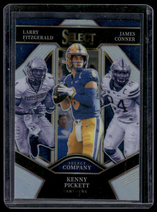 2022 Panini Select Draft Picks #SC-PITT Conner/Pickett/Fitzgerald Silver Prizm