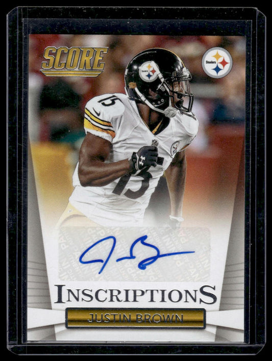 2014 Score #I-JB Justin Brown Inscriptions