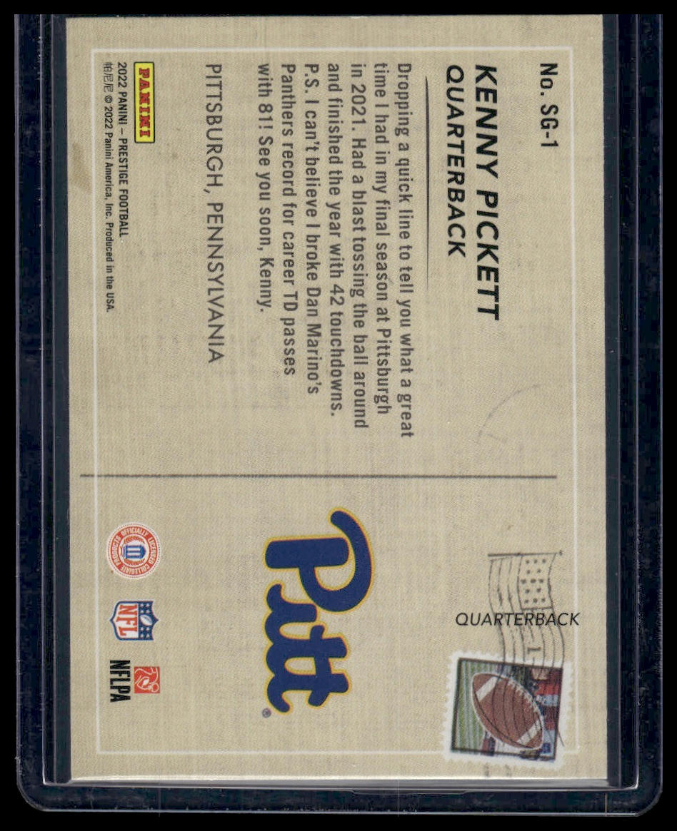 2022 Panini Prestige #SG-1 Kenny Pickett Seasons Greetings