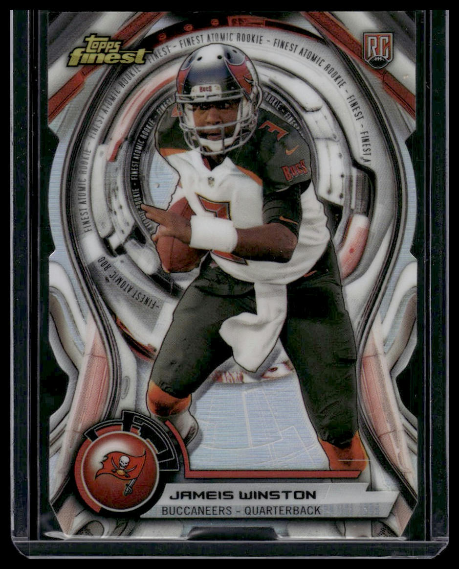 2015 Finest #ARDC-JW Jameis Winston Atomic Refractor Rookie Die Cuts