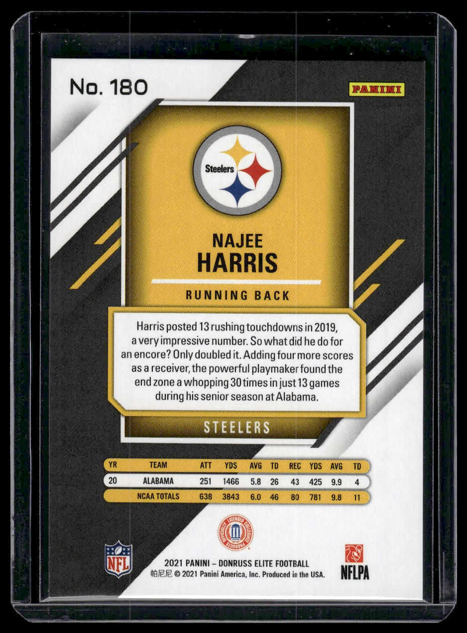 2021 Donruss Elite #180 Najee Harris #/599