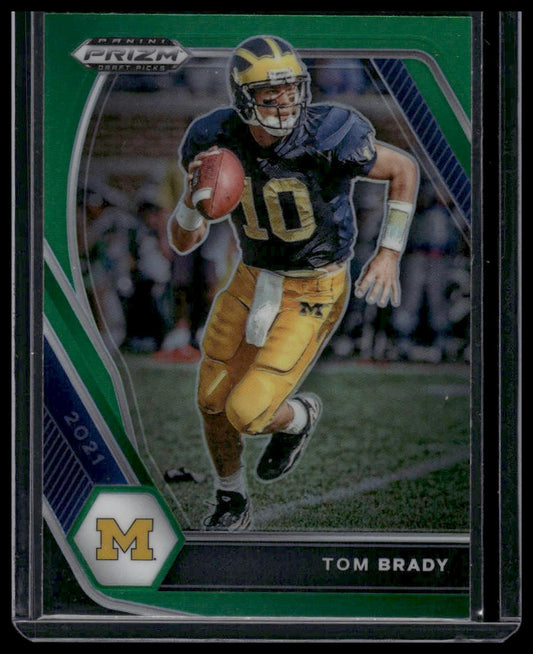 2021 Panini Prizm Draft Picks Collegiate #6 Tom Brady Green