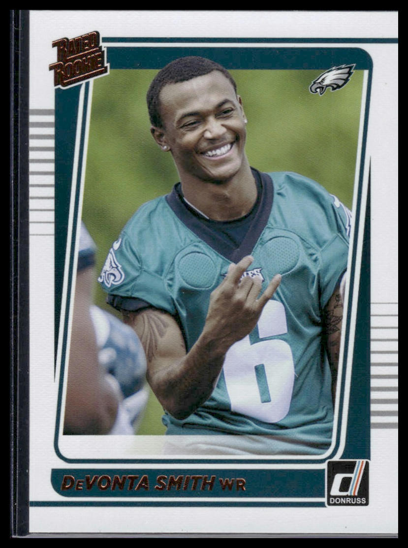 2021 Donruss #261 DeVonta Smith Rated Rookies Portrait
