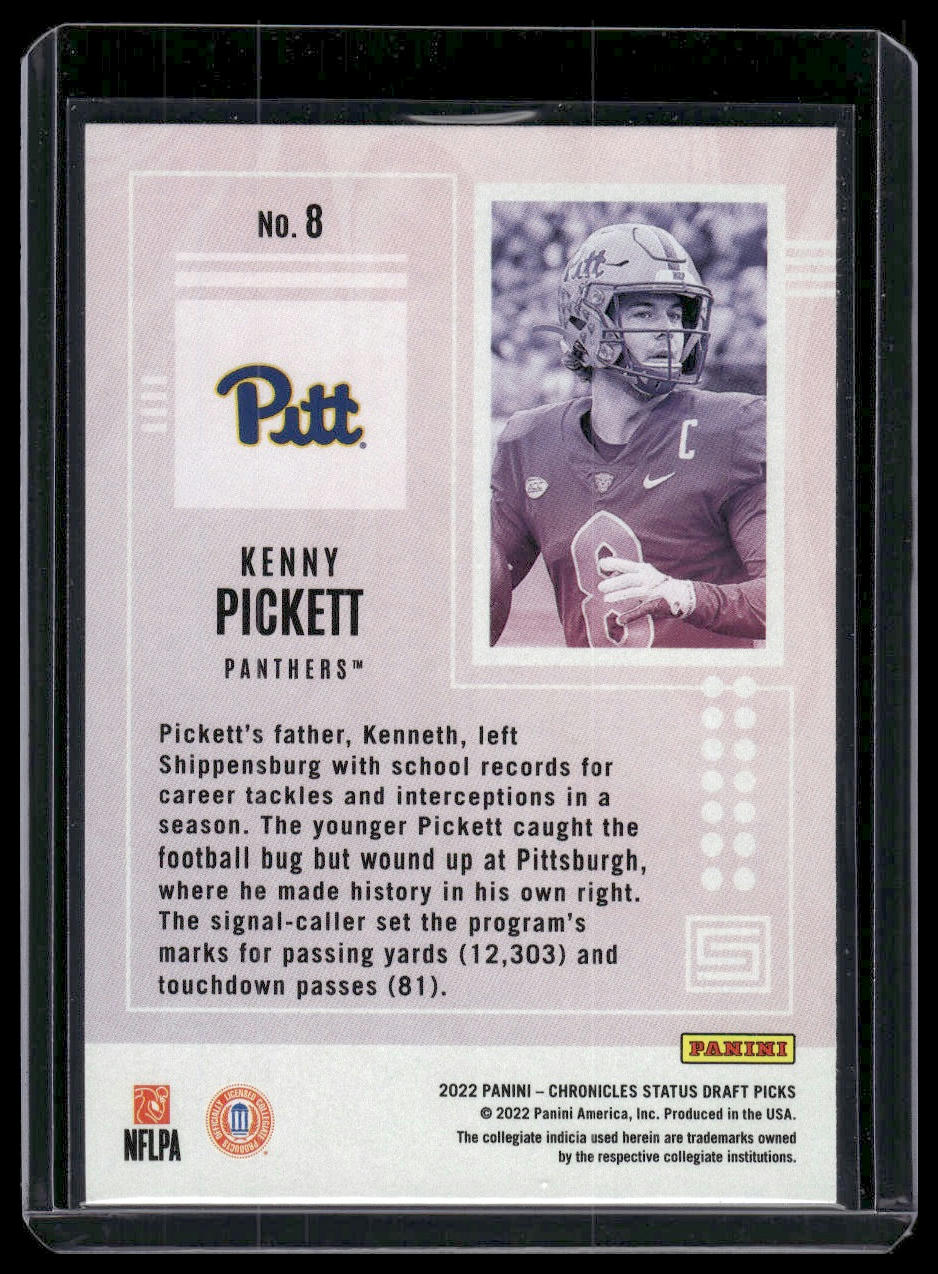 2022 Panini Chronicles Draft Picks #8 Kenny Pickett Status