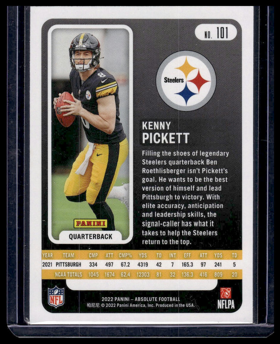 2022 Panini Absolute - Retail #101 Kenny Pickett