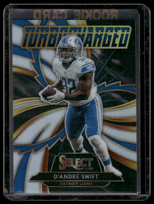 2020 Panini Select #T19 D'Andre Swift Turbocharged Prizm