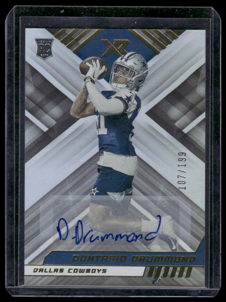2022 Panini XR #159 Dontario Drummond Autographs #/199