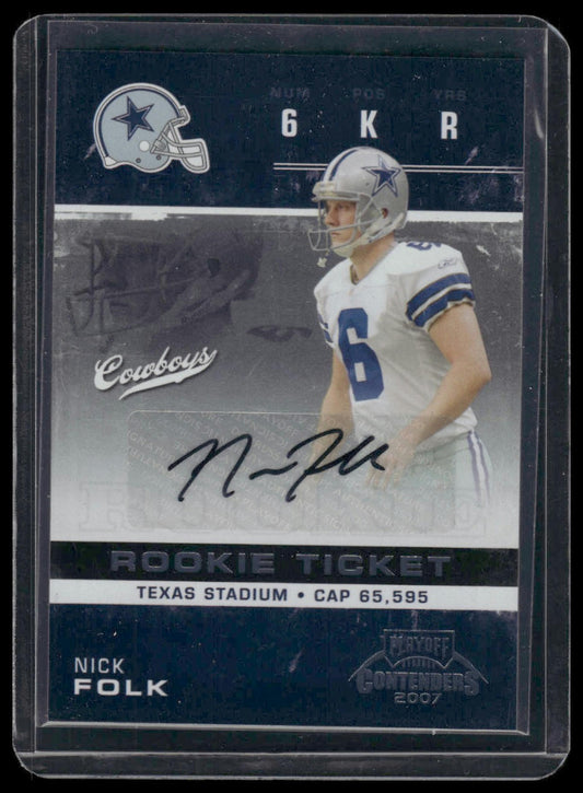 2007 Playoff Contenders #204 Nick Folk
