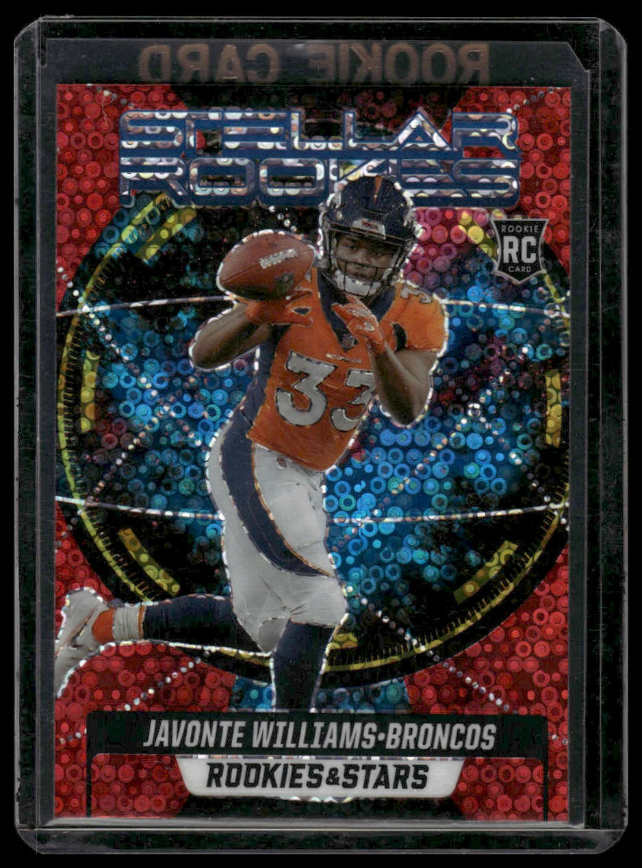2021 Panini Rookies & Stars #SR-9 Javonte Williams Stellar Rookies Red Circles