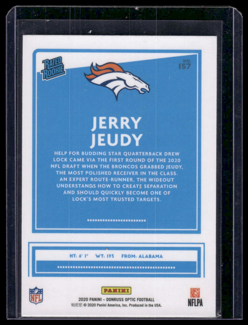 2020 Donruss Optic #157 Jerry Jeudy