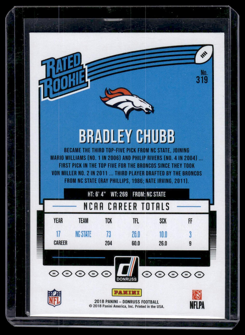 2018 Donruss #319 Bradley Chubb